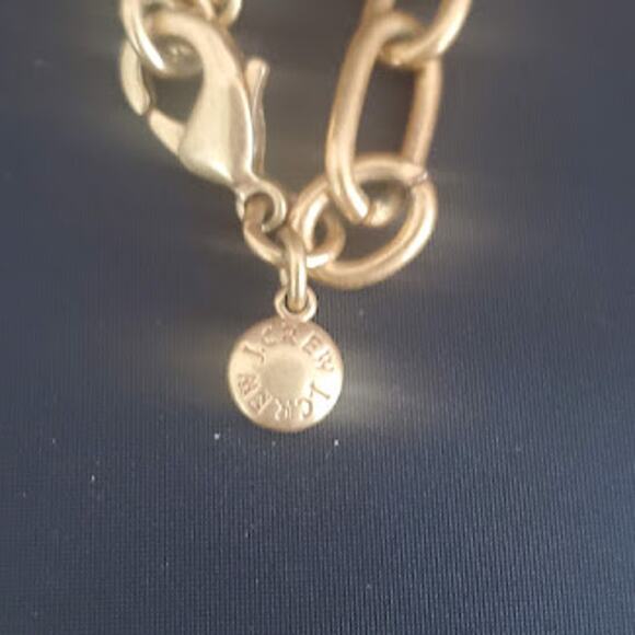 J. Crew Faux Tortoise Shell Necklace with Gold Tone‎ Chain - Picture 4 of 4